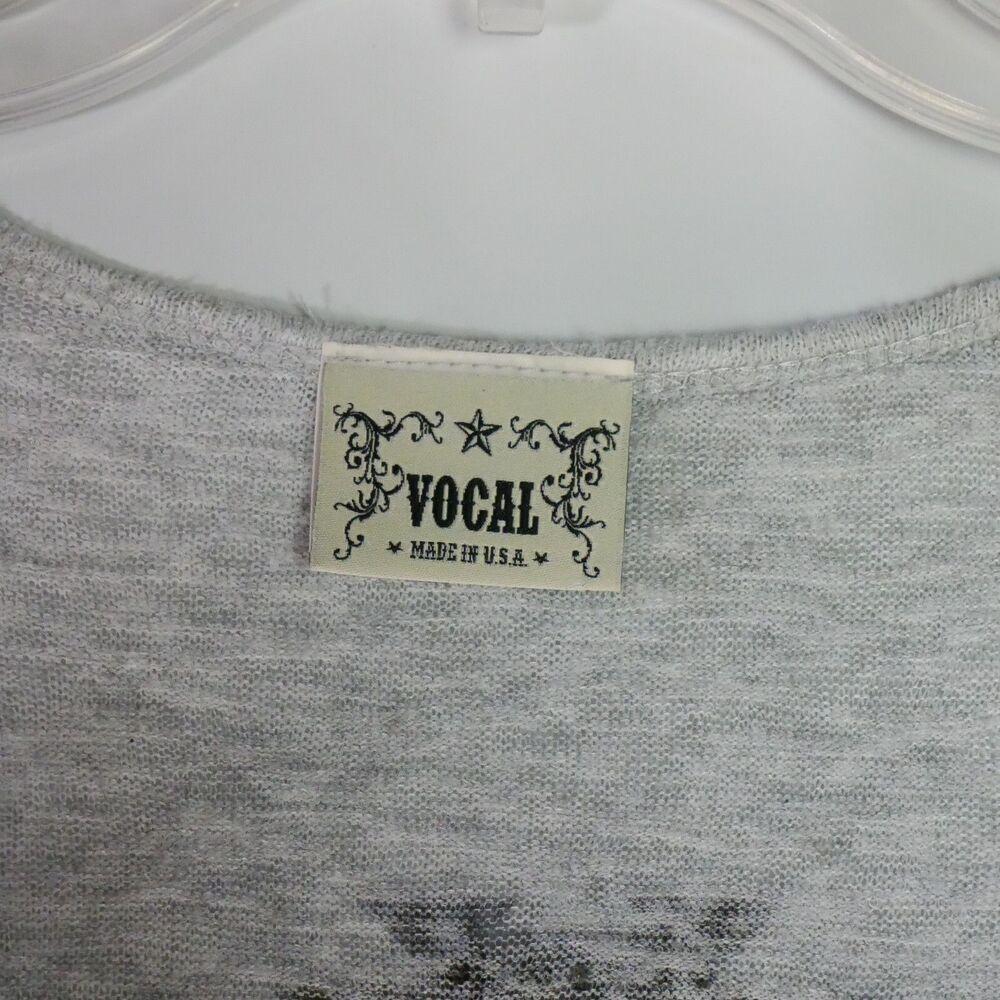 Vocal Southwest Knit Cardigan Womens Size XL Gray Jewel Studded Dolman Sleeve - Picture 4 of 11